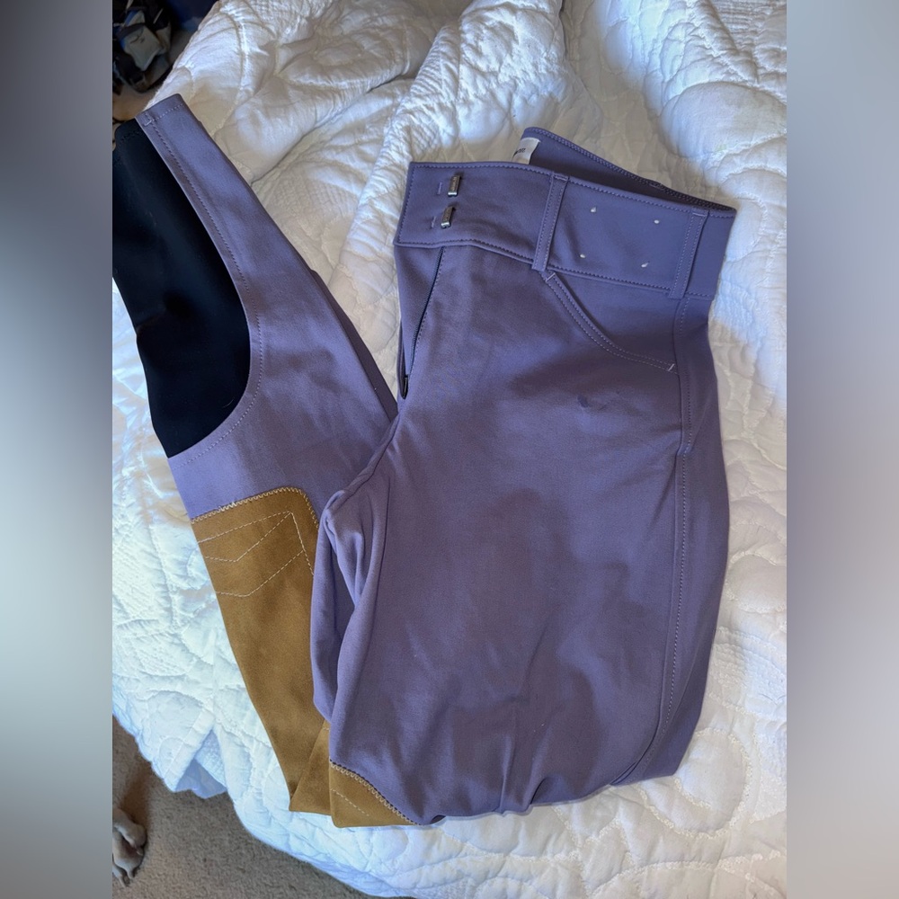 NWOT tailored sportsman bootsock knee patch breeches shadow size 28